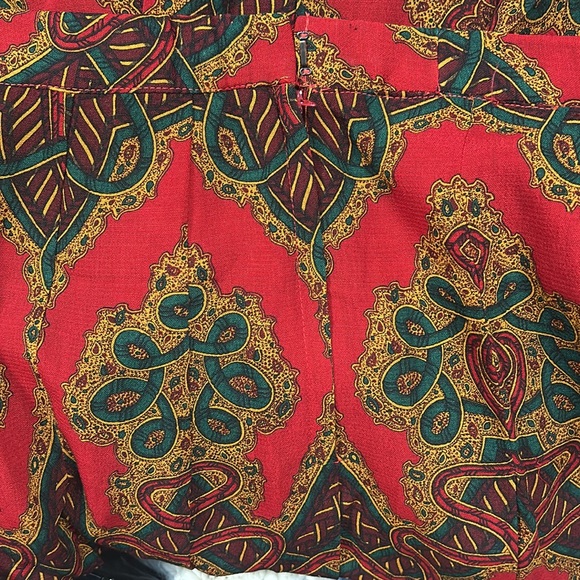 Gloria Sachs New York Neiman Marcus Vintage Red Pleated Skirt size 10 - Picture 7 of 15